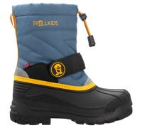 Trollkids - Kid's Telemark Winter Boots Pro - Winterschuhe, Gr. 37, schwarz/blau (SteelBlue/Mango)