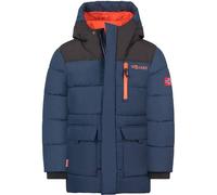Trollkids Torsvag Parka 176 cm Mystic Blue / Black / Flame Orange