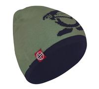 Trollkids Wende-Beanie "Troll" in Khaki - Größe 48-52 cm | Baby Muetzen