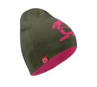 Trollkids Kids Troll Beanie Long 54, Dusky Olive/Light Magenta