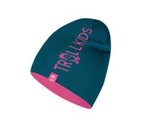 Trollkids Wende-Beanie "Troll" in Pink - Größe 52-56 cm | Baby Muetzen