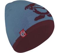 Trollkids Kids Troll Beanie steel blue/chestnut - Größe 54cm