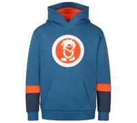 Trollkids - Kid's Troll Sweater XT - Hoodie, Gr. 104, blau (NordicBlue/FlameOrange/MysticBlue)
