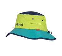 Trollkids - Kids Trollfjord Hat - Hut, Gr. 52 cm-56 cm 52-56 cm, grün (CoolLime/BlueCoral/MysticBlue)