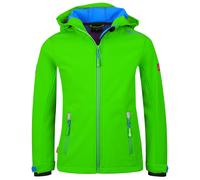 Trollkids - Kid's Trollfjord Jacket - Softshelljacke, Gr. 110, grün (BrightGreen/MedBlue)