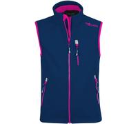 TROLLKIDS Softshell-Weste TROLLFJORD in navy/magenta, Gr. 104, maedchen