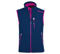 Trollkids - Kid's Trollfjord Vest - Softshellweste, Gr. 128, blau (Navy/Magenta)