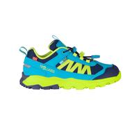 Trollkids - Kid's Tronfjell Hiker Low - Multisportschuhe, Gr. 35, blau/grün (PoolBlue/DarkIndigo/SpringLeaf)