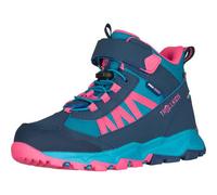 Outdoorschuh TROLLKIDS "Kids Tronfjell Hiker Mid", Kinder, Gr. 28, blau (schwarz turquoise, light magenta), Synthetik, Textil, mehrfarbig, Schuhe Outdoorschuh, wasserdicht (81556448-28) schwarz turquo