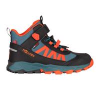 Trollkids - Kid's Tronfjell Hiker Mid - Wanderschuhe, Gr. 35, bunt (StormyBlue/FlameOrange/Black)