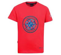 Trollkids - Kid's Windrose T - T-Shirt, Gr. 110, rot (SpicyRed/DolphinBlue)