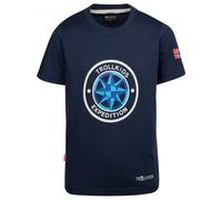 Trollkids - Kid's Windrose T - T-Shirt, Gr. 104, blau (Navy/CloudyGrey)