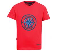 Trollkids - Kid's Windrose T - T-Shirt, Gr. 116, rot (SpicyRed/DolphinBlue)