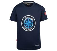 Trollkids - Kid's Windrose T - T-Shirt, Gr. 164, blau (Navy/CloudyGrey)