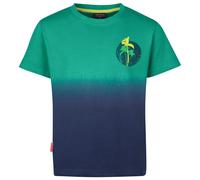 Trollkids - Kid's Yttersand Beach T - T-Shirt, Gr. 116, blau/türkis (PepperGreen/MysticBlue)