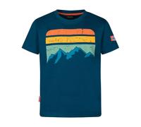 Trollkids - Kid's Falketind T - T-Shirt, Gr. 128, blau (MadeiraBlue)