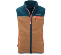 Trollkids - Kid's Hemsedal Vest - Fleeceweste, Gr. 176, braun (Almond/MadeiraBlue/DeepOrange)