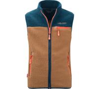 Trollkids - Kid's Hemsedal Vest - Fleeceweste, Gr. 176, braun (Almond/MadeiraBlue/DeepOrange)