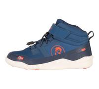 Trollkids - Kid's Hovden Barefoot Winter Hiker - Winterschuhe, Gr. 35, blau (NordicBlue/FlameOrange)