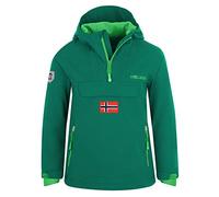 Trollkids Kinder KIRKENES Parka Mantel, Dunkelgrün/Hellgrün, Größe 92