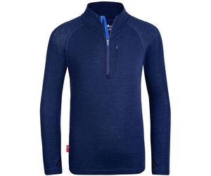 Trollkids Kinder Lofoten Half Zip Longsleeve (Größe 104, blau)
