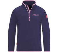 Trollkids Kinder Fleecepullover Nordland Half Zip Gr. 116 Blau (VioletBlue/WildRose)