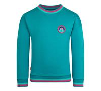 Trollkids Kinder Senja Pullover (Größe 110, tuerkis)