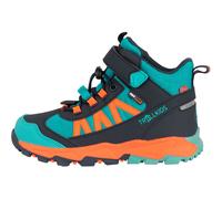 Trollkids - Kid's Tronfjell Hiker Mid - Wanderschuhe, Gr. 34, bunt (AtlanticBlue/DarkNavy/GlowOrange)
