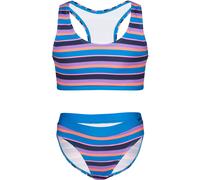 Badeanzug TROLLKIDS "GIRLS KVALVIKA BIKINI", Mädchen, Gr. 122, N-Gr, dynamic blau, candy pink, Obermaterial: 92% Polyester, 8% Elasthan, Badeanzüge Badeanzug, für Kinder und Jugendliche, sportlicher S