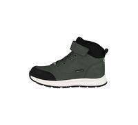 Trollkids Leder-Wanderboots "Stavanger Mid Cut XT" in Khaki - Größe 34 | Kinder Outdoor Sport Schuhe