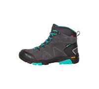 Trollkids Leder-Wanderboots "Trollsteinen Hiker Mid" in Anthrazit - Größe 33 | Kinder Outdoor Sport Schuhe
