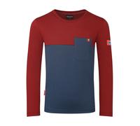 Trollkids - Kid's Bergen Longsleeve - Longsleeve, Gr. 164, rot/blau (MysticBlue/CarminRed)
