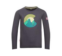 Trollkids Kinder Halsafjord Longsleeve (Größe 128, grau)