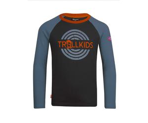 Trollkids Longsleeve "Preikestolen" in Dunkelblau - Größe 98 | Kinder Longsleeves