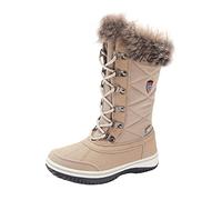 Trollkids Mädchen wasserdichte Winterschuhe Holmenkollen, Braungrau, Größe 28