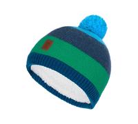 Trollkids - Kid's Gryllefjord Bobble Cap - Mütze, Gr. S-M 48-52cm - 2-5 Years, blau (FreshGreen/MysticBlue)