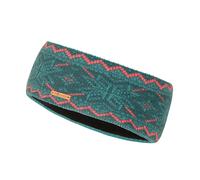Trollkids - Girl's Rauland Headband - Stirnband, Gr. 52 cm-56 cm 52-56 cm - 6-12 Years, türkis (MidnightPetrol/DustyTeal/CoralPink)