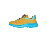 Sneaker TROLLKIDS "KIDS BRYGGEN SNEAKER", Mädchen, Gr. 31, mustard, dynamic blau, Synthetik, Schuhe Sneaker, mit Fitgo Schnellverschlußsystem (49949429-31) mustard, dynamic blau