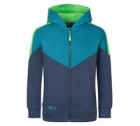 Trollkids - Kid's Flekkefjord Jacket - Sweat- & Trainingsjacke, Gr. 98, blau (MysticBlue/DarkMarine/FreshGreen)