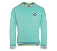 Trollkids - Girl's Senja Sweatshirt - Pullover, Gr. 110, türkis (AquaHaze)