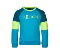 Trollkids Sweatshirt "Trollfjord" in Blau - Größe 92 | Kinder Pullover