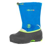 Trollkids Kinder Winterschuh Telemark XT, Mittelblau/Vipergrün, Größe 28