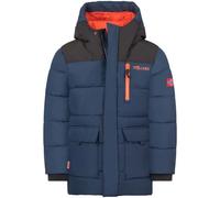 Trollkids Torsvag Parka 140 cm Mystic Blue / Black / Flame Orange