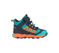 Trollkids - Kid's Tronfjell Hiker Mid - Wanderschuhe, Gr. 29, bunt (AtlanticBlue/DarkNavy/GlowOrange)