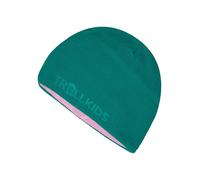 Trollkids Wende-Beanie "Finnmark" in Türkis - Größe 48-52 cm | Baby Muetzen