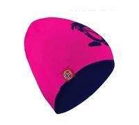 Trollkids Kinder Wollmütze Troll (lang), Marineblau/Magenta, Größe Medium