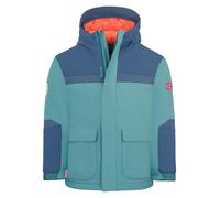 Trollkids - Kid's Finnmark Jacket XT - Winterjacke, Gr. 98, türkis (StormyBlue/MysticBlue/FlameOrange)