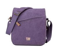 Troop London TRP0238 Klassische Umhängetasche aus Segeltuch, violett, M
