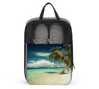 Tropical Holidays Schuhtasche Reise Schuh-Organizer Wasserabweisend Schuhbeutel mit Reißverschluss Sneaker Staubbeutel Grau Einheitsgröße Modern, grau, Einheitsgröße, Modern