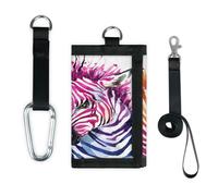 TropicalLife Niedliche Zebra-Geldbörse, schmal, klein, buntes Zebramuster, leicht, tragbar, Kleingeldbörse